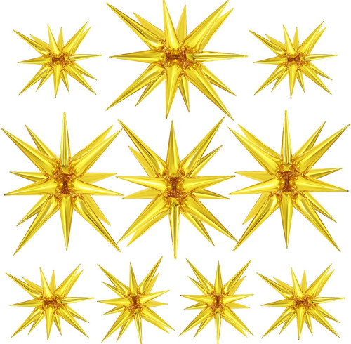 22 inch 4D star shaped explosion star balloon, used for party supplies Christmas, New Year, birthday