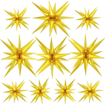 22 inch 4D star shaped explosion star balloon, used for party supplies Christmas, New Year, birthday