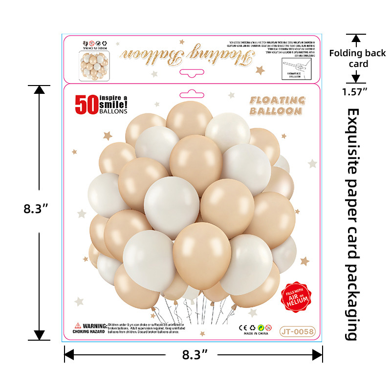 Balloon business card printing packaging