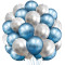 30PCS metal balloon set wholesale, birthday decoration, party decoration, high-end atmosphere