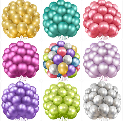 30PCS metal balloon set wholesale, birthday decoration, party decoration, high-end atmosphere
