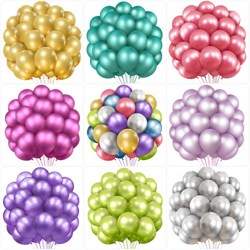 30PCS metal balloon set wholesale, birthday decoration, party decoration, high-end atmosphere