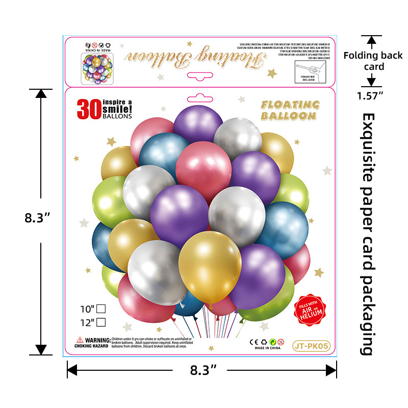 Balloon business card printing packaging