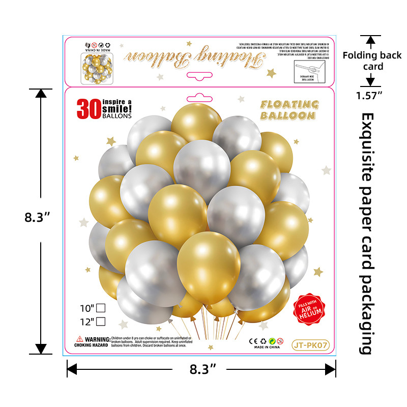 Balloon business card printing packaging