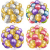30PCS metal balloon set wholesale, birthday decoration, party decoration, high-end atmosphere