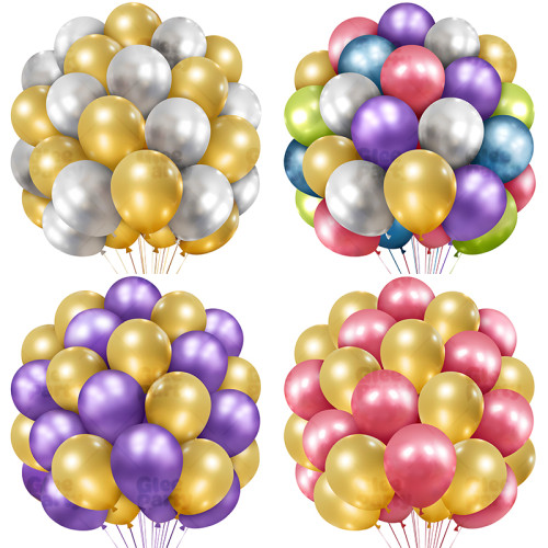 30PCS metal balloon set wholesale, birthday decoration, party decoration, high-end atmosphere