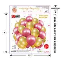 30PCS metal balloon set wholesale, birthday decoration, party decoration, high-end atmosphere