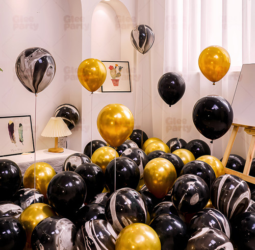 10 inch agate balloon set with 20PCS  thickened explosion-proof birthday scene decoration