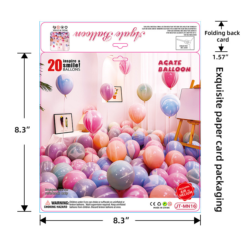 Balloon business card printing packaging