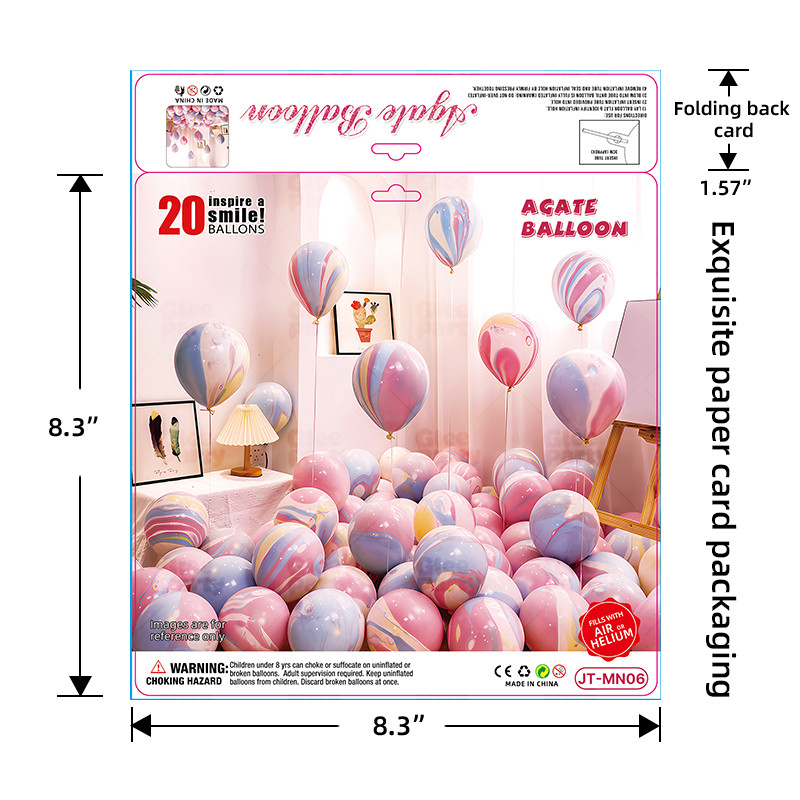 Balloon business card printing packaging