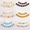 Birthday  Flags, birthday decorations, English hot goldfish tail  Flags