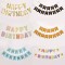 Birthday  Flags, birthday decorations, English hot goldfish tail  Flags