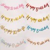 Birthday  Flags, birthday decorations, English hot goldfish tail  Flags