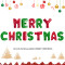 Tellpet Merry Christmas Letter Balloons Banner, Christmas Backdrops for Photography, Red and Green