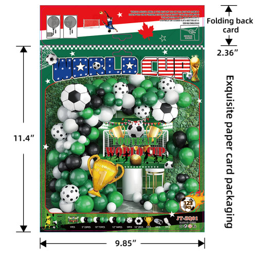 Soccer Balloon Set green balloon arch set,  for baby shower, birthday, football party decoration