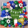 Soccer Balloon Set green balloon arch set,  for baby shower, birthday, football party decoration
