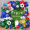 Soccer Balloon Set green balloon arch set,  for baby shower, birthday, football party decoration
