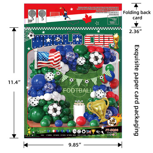 Soccer Balloon Set green balloon arch set,  for baby shower, birthday, football party decoration