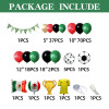 Soccer Balloon Set green balloon arch set,  for baby shower, birthday, football party decoration