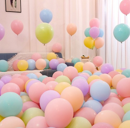 100 PCS 10inch balloon set wholesale macaron birthday party decoration accessories high-end feel