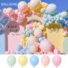 100 PCS 12inch balloon set wholesale macaron birthday party decoration accessories high-end feel