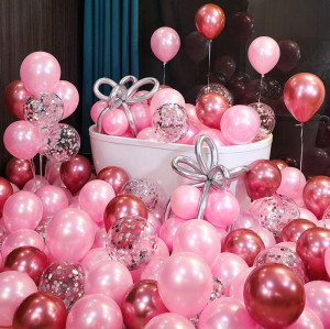 100 PCS 10inch Pearl balloon set wholesale  birthday party decoration accessories high-end feel