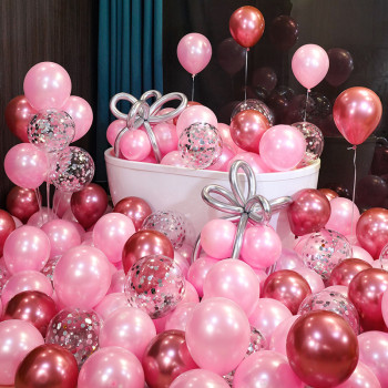 100 PCS 10inch Pearl balloon set wholesale  birthday party decoration accessories high-end feel