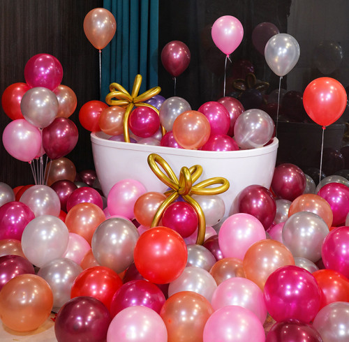 100 PCS 10inch Pearl balloon set wholesale  birthday party decoration accessories high-end feel