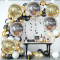 20PCS Disco Ball Balloon Silver Disco 22 inch Large 4D Round Party  Decoration