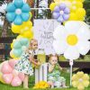 Daisy Balloons White Flower Balloon Daisy Themed  Birthday Wedding Party  Decoration Supplies