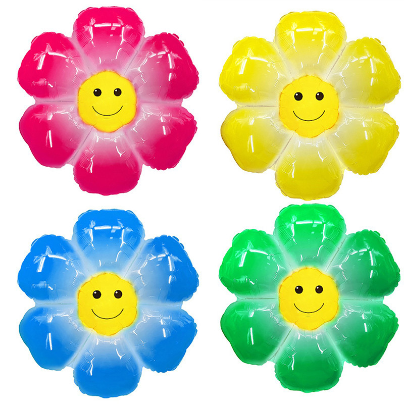 Daisy Balloons White Flower Balloon Daisy Themed  Birthday Wedding Party  Decoration Supplies