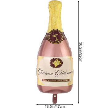 Giant Champagne Bottle (39 Inch) Foil Balloon | Party Decorations