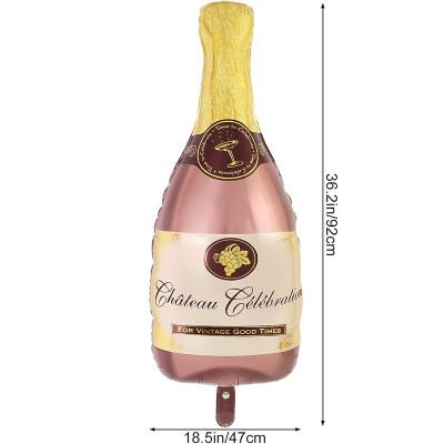 Giant Champagne Bottle (39 Inch) Foil Balloon | Party Decorations