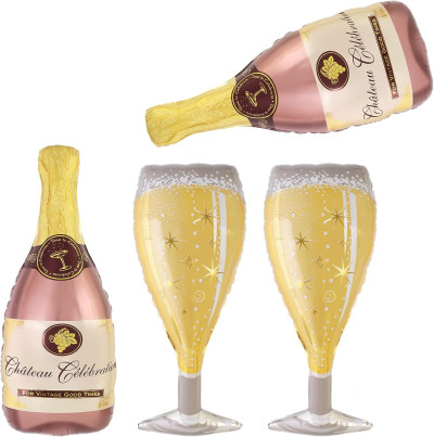 Giant Champagne Bottle (39 Inch) Foil Balloon | Party Decorations