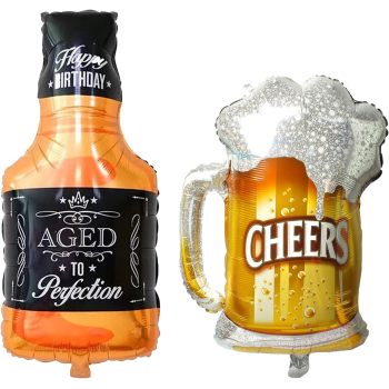 Giant Champagne Bottle (39 Inch) Foil Balloon | Party Decorations