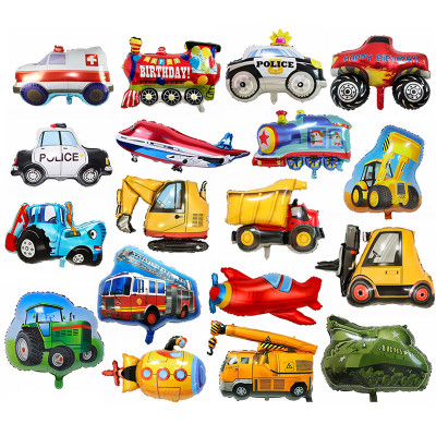 Large 4D Foil Construction Excavator Party Decorations, Easy to Inflate, Kids Birthday, Baby Shower