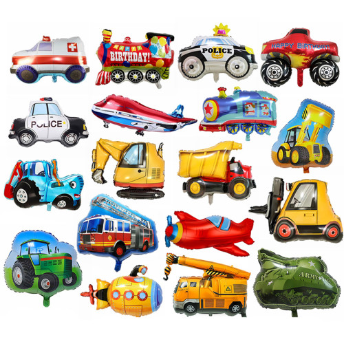 Large 4D Foil Construction Excavator Party Decorations, Easy to Inflate, Kids Birthday, Baby Shower