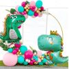Crown Dinosaur Aluminum Foil Balloon Cute Cartoon Children's Birthday Supplies Party Decoration