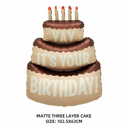 Hug Happy Birthday Cake Bear Foil Balloon, Pet Birthday Party  Decorations