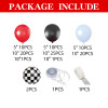 Racing theme balloon arch and garland set, racing theme party decoration