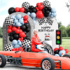 Racing theme balloon arch and garland set, racing theme party decoration