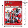 Racing theme balloon arch and garland set, racing theme party decoration