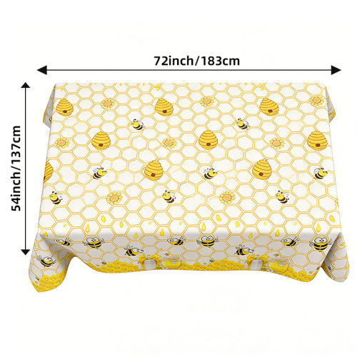 Birthday tablecloth, 72 x 54 inches rectangular tablecloth, party decoration