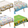 Birthday tablecloth, 72 x 54 inches rectangular tablecloth, party decoration