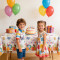 Birthday tablecloth, 72 x 54 inches rectangular tablecloth, party decoration
