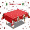 Christmas tablecloth, 72 x 54 inches rectangular tablecloth, party decoration