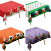 Christmas tablecloth, 72 x 54 inches rectangular tablecloth, party decoration