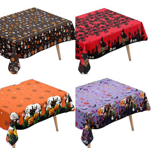 Halloween tablecloth, 72 x 54 inches rectangular tablecloth, party decoration