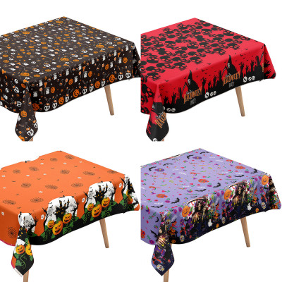 Halloween tablecloth, 72 x 54 inches rectangular tablecloth, party decoration