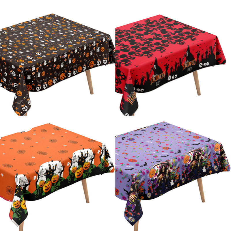 Halloween tablecloth, 72 x 54 inches rectangular tablecloth, party decoration